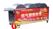 全自动旋转燃气烤鸡炉,无烟环保液化气烤鸡车,奥尔良风味烤鸡炉图1