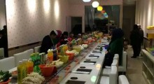 回转火锅旋转机器火锅输送带优惠定制图2