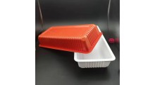 万瑞定制耐高温蒸煮低温冷冻塑料盒 鱼盒肉串盒 封口包装盒图2