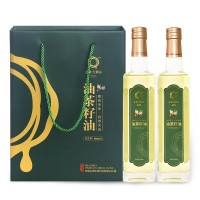 山美大别山油茶籽油500ml*2瓶礼盒装山茶油节日送礼品