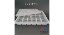 厂家供应pp塑料带盖水饺托盘 耐低温冷冻馄饨托盒图2