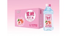 孟州欢乐多饮品金登河蜜桃苏打水350ml，厂家直发，0客诉图1