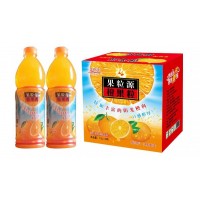 孟州欢乐多饮品金登河橙果粒1.5L，厂家直发，0客诉