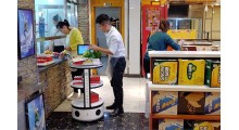 无人餐厅送餐设备  送餐 传菜机器人 餐厅智能服务设备图2