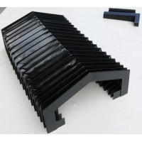现货国产河北沧州尼龙PVC风琴式机床防护耐高温可伸缩防护罩