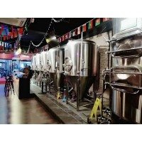 生产酒吧精酿啤酒设备的厂家日产2000升的啤酒设备多少钱一套