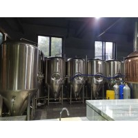 银川啤酒屋自酿原浆啤酒设备怎样配置2吨啤酒糖化设备酿酒机器