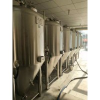 河南小型自酿啤酒设备日产2吨的啤酒设备发酵罐酿酒的设备