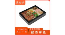 方便成品菜 速冻食品便当盒饭醋香带鱼 冷冻预制菜料理包批发图2