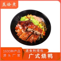 餐饮预制菜快餐半成品菜 广式烧鸭外卖煲仔饭料理包厂家批发