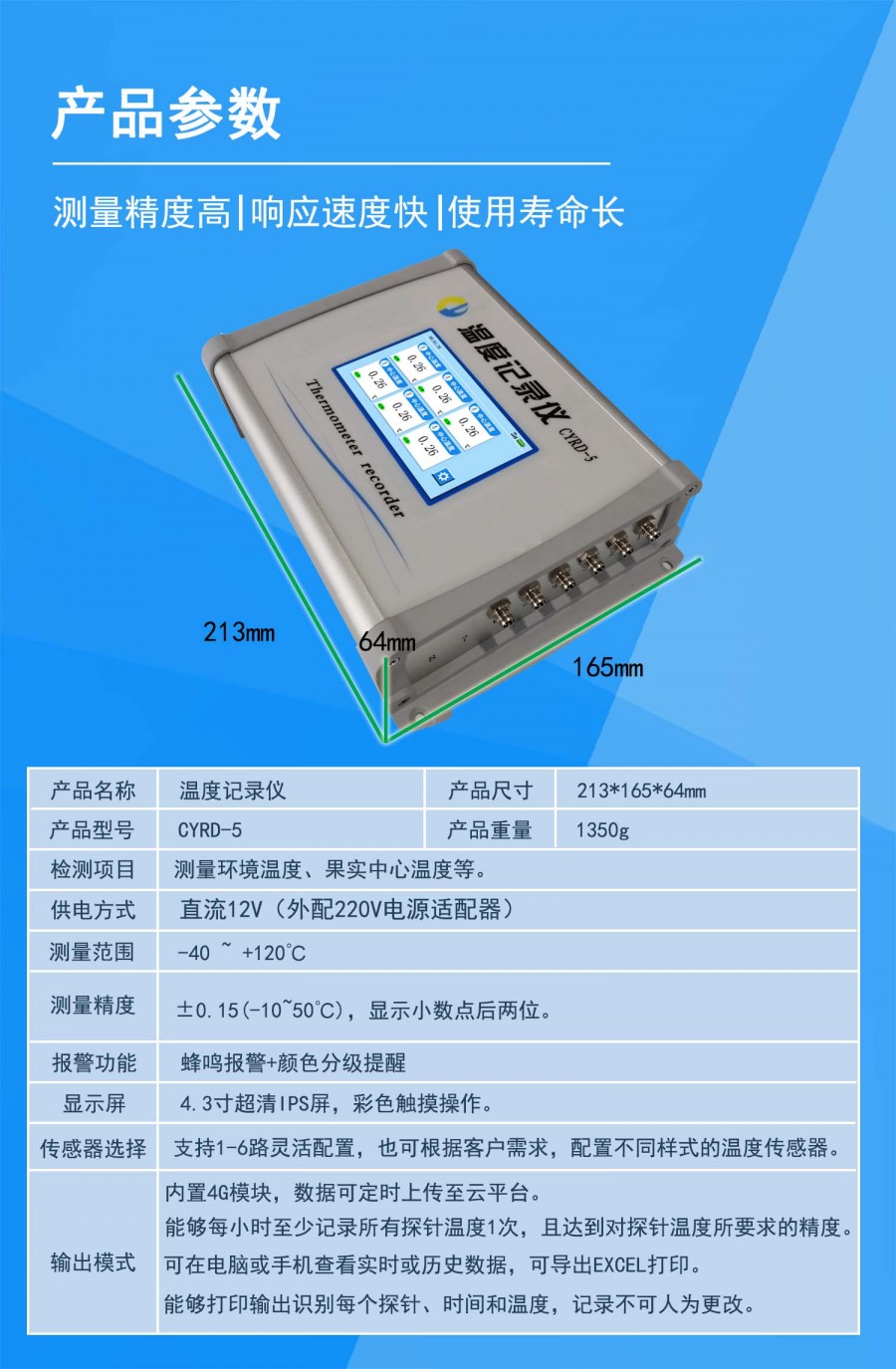 4产品参数